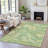 Machine Washable Indoor/Outdoor Xhevrie Green Rug-111822475