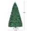 Arbre de Noël artificiel pin vert avec 430 lumières blanc chaud-935075924