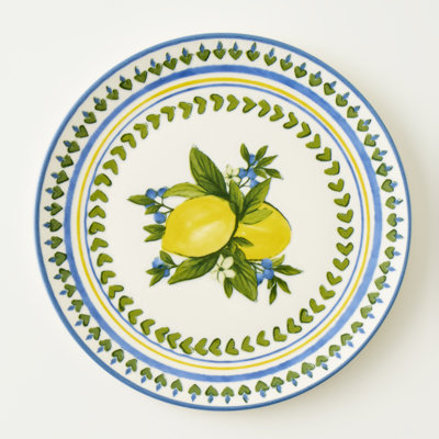 Lemoncello Porcelain Yellow Dinner Plate
