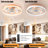 Ceiling Fans With Lights Dimmable LED Embedded Installation Of Thin Modern Ceiling Fans(Orange)-726907008