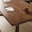 Table de salle à manger rectangulaire moderne et simple en bois massif-1670413081