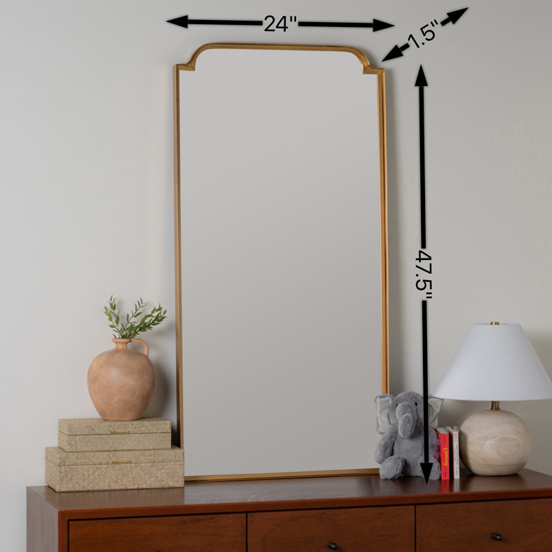 Heidi Arch Metal Mirror, Gold
