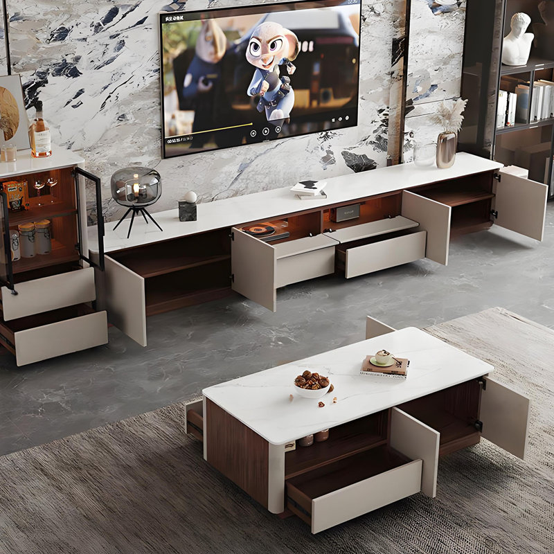 Meuble télé 110,24 po, H 17,72 po x L 110,24 po x l 15,75 po