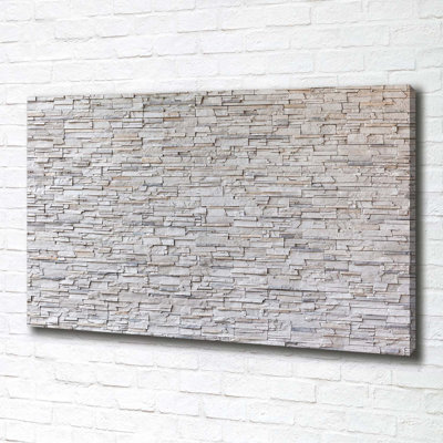 A Stone Wall - Wrapped Canvas Print