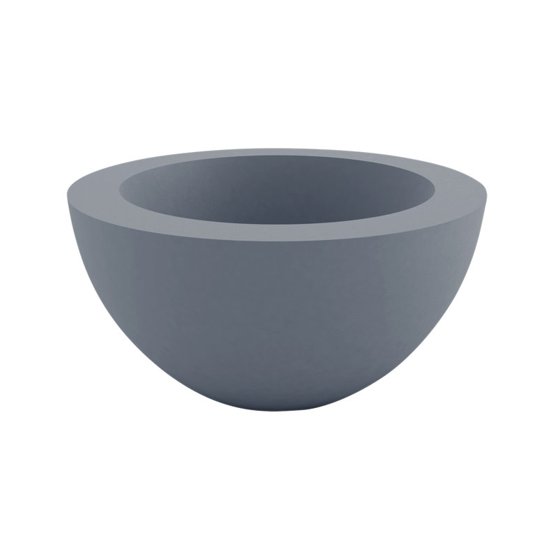 Sfera Resin Pot Planter, 11.75" H x 23.5" W x 23.5" D, Steel
