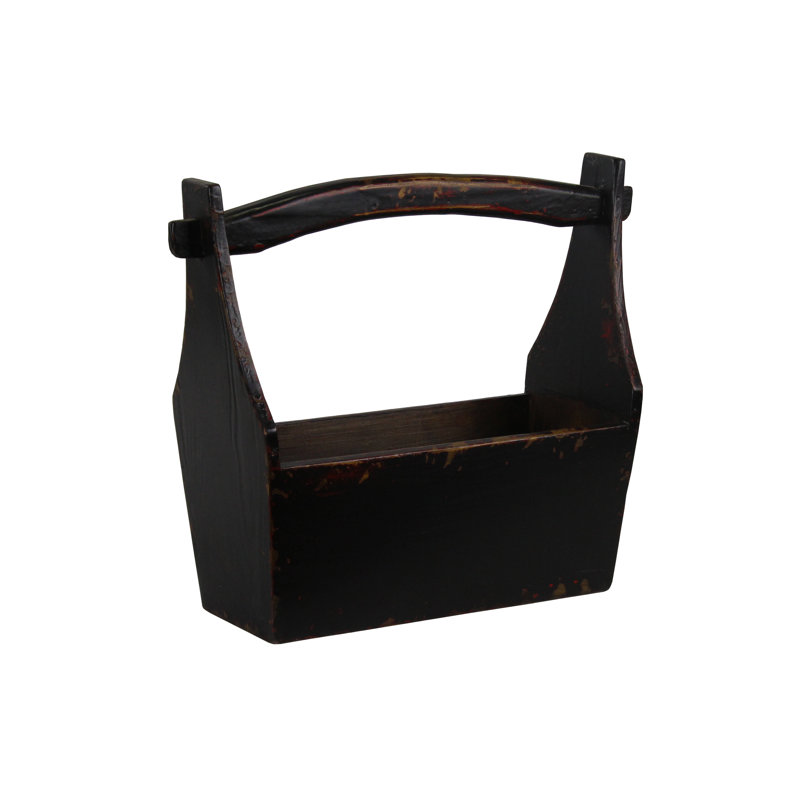 Babiole titulaire avec manche en bois, Noir