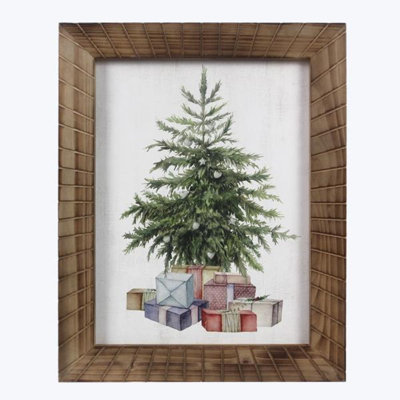 Wood Christmas Wall Art-2 Pcs