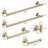 5-Pieces Gold Bathroom Accessories Set, Stainless Steel Bathroom Hardware Set, Bath Towel Bar Set, Towel Racks For Bathroom Wall Mounted.-119738374