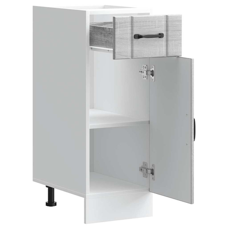 Kitchen Base Cabinet Lucca Engineered Wood, Grey Sonoma