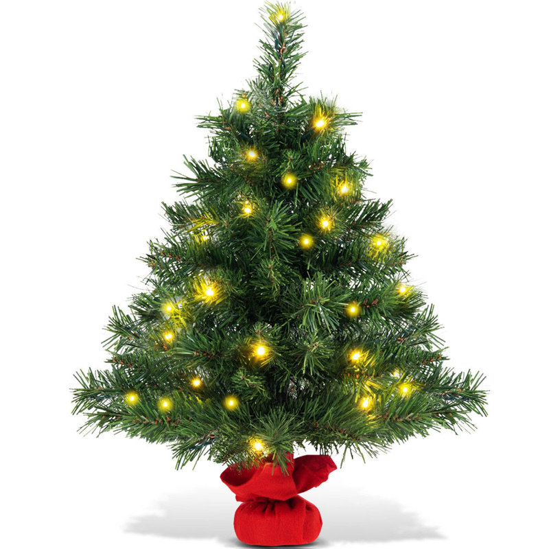 Petit arbre de Noël de table avec lumière