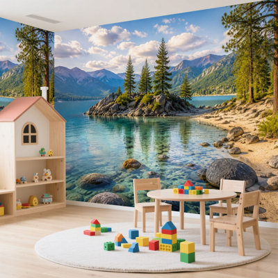 Papier peint adhésif autocollant amovible Lake Tahoe Landscape