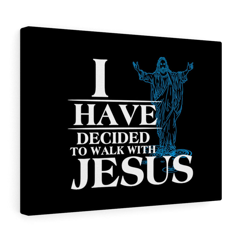 Walk With Jesus - Wrapped Canvas Print, 30cm H x 41cm W