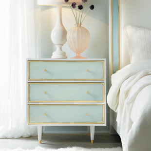 Commode anglaise 3 tiroirs Seaglass Bedside