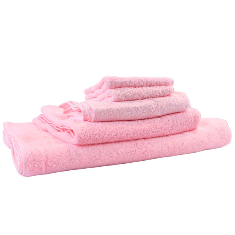 100% Cotton Bath Towels, Pink