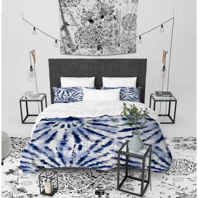 Shibori Sunrise Bohemian Twill Duvet Cover