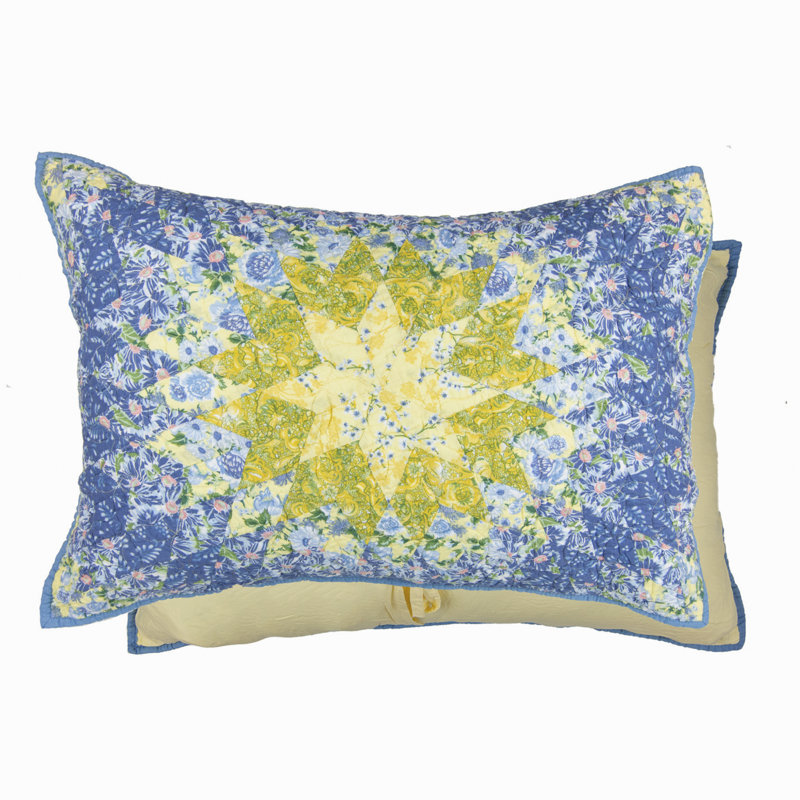 Donna Sharp Arcadia Star Quilted Pieced Cotton Standard Sham