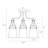 Strasburg 3-Light Seeded Glass Semi Flush Mount