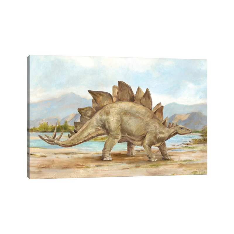 Dinosaur Illustration I by Ethan Harper - Wrapped Canvas Print, 20.32 cm H x 30.48 cm W