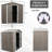 Outdoor Galvanized Iron Metal Shed 6Ft X 5Ft, Gray - And Reliable For All Needs Storage Strong Stable-124311230