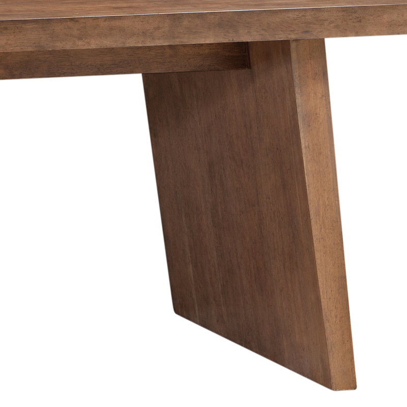 Table de salle à manger en bois massif et manufacturé Lawler