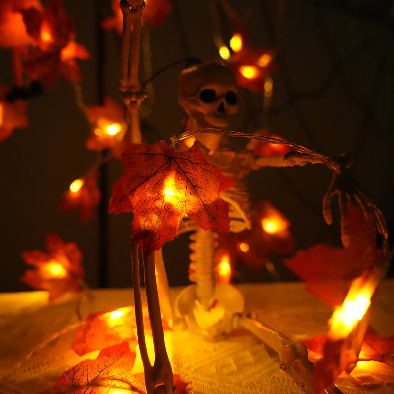 Iorwerth Fairy String Light Fall Decor Maple Leaf Garland String Lights for Home Decor