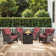 Aowyn 4 - Person Outdoor Seating Group with Fire Pit with Cushions