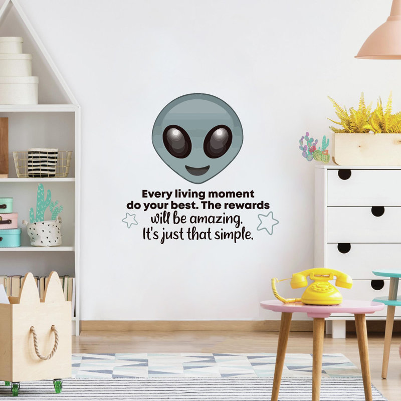 Text & Numbers Wall Decal, 40" H x 40" W x 0.05" D