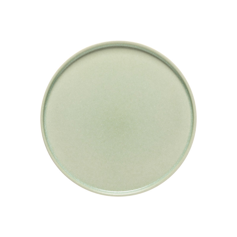 Redonda Stoneware Dinner Plate, Green