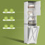 Armoire de salle de bain haute, armoire de rangement à linge de ferme de 67 po avec tablette réglable, organisateur de panier à linge inclinable d'une capacité de 11,7 gallons