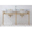 Ensemble de meuble-lavabo oval avec robinet et trop-plein Copeland Stone-580398438
