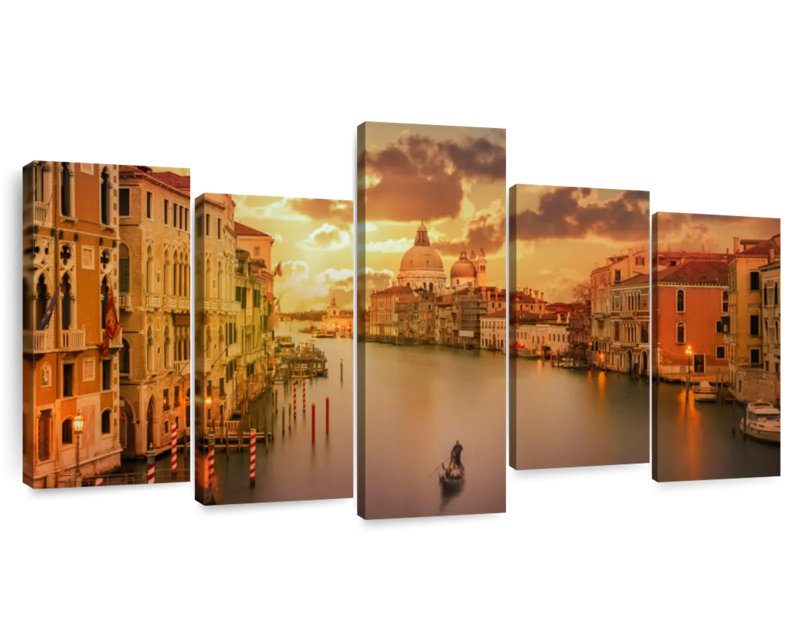 Senne Sunset In Venice, 24" H x 49" W