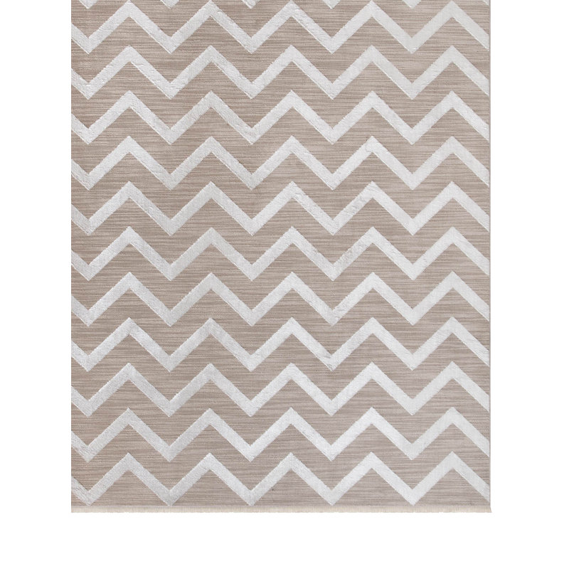 Reman Chevron Machine Made Indoor / Outdoor Area Rug, Rectangle 120 x 165cm