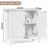 Modern 2-Doors Bathroom Under Sink Cabinet With Removable Shelf-1755295984