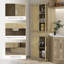 Grand garde-manger 72 po avec panneau en rotin, armoire de rangement autoportante Boho avec 4 portes, tiroir, tablette à 5 niveaux et tablettes réglables, chêne