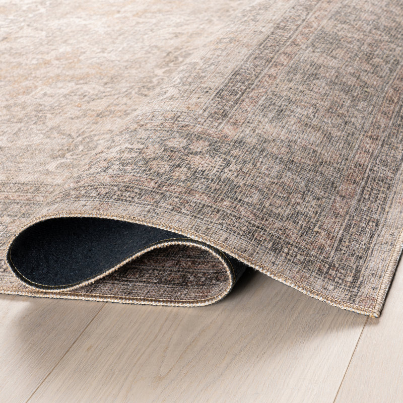 Tapis en mélange de jute de polyester Jeccica, Tapis de couloir 2 pi 8 po x 8 pi