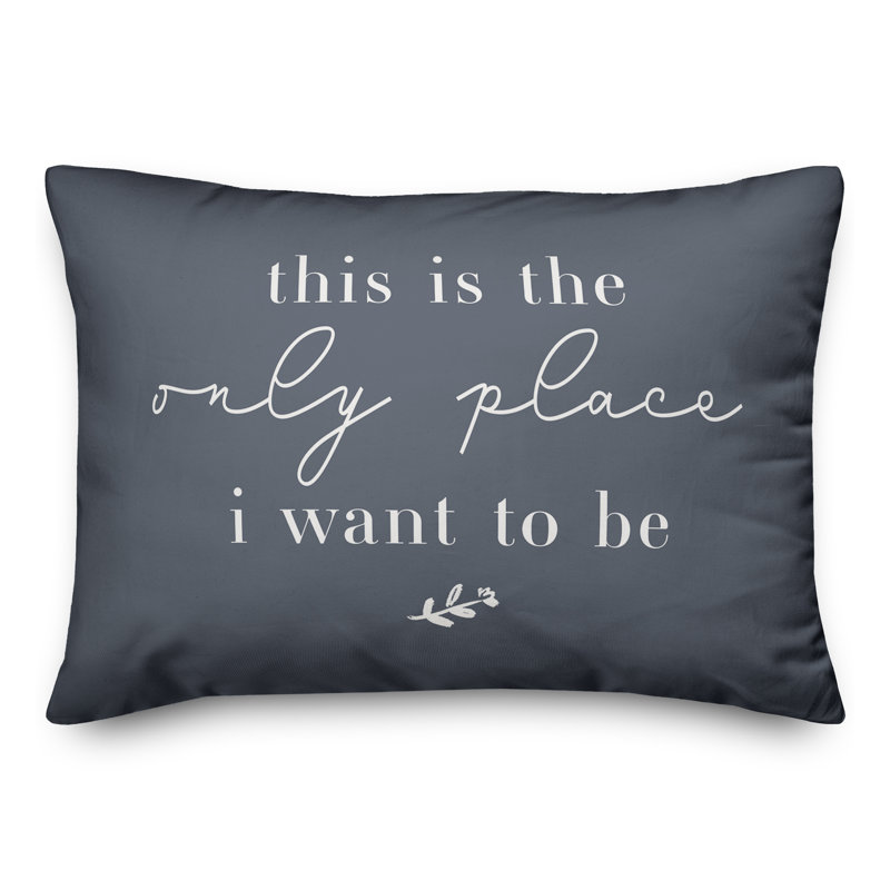 Coussin décoratif intérieur / extérieur en polyester , H 18 po x l 25 po, Ardoise