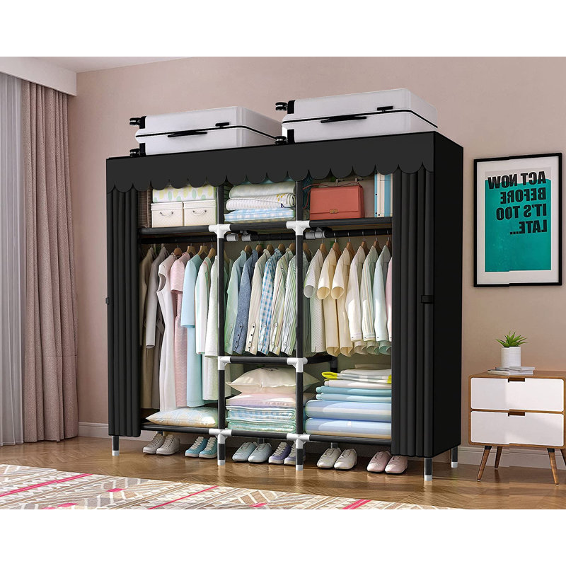 Armoire portative 65 po Canace, Noir