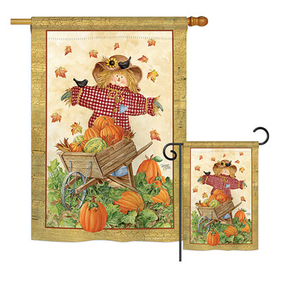 Double Sided Polyester Thanksgiving Flag Set
