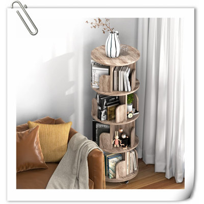 Jucel Unfinished Book Cabinet Bookcase