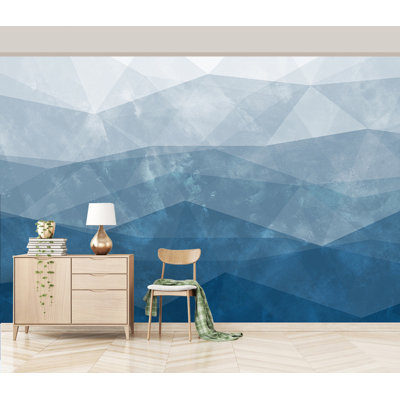 Abstract Soft Geometric Triangle Mediterranean Removable Wallpaper