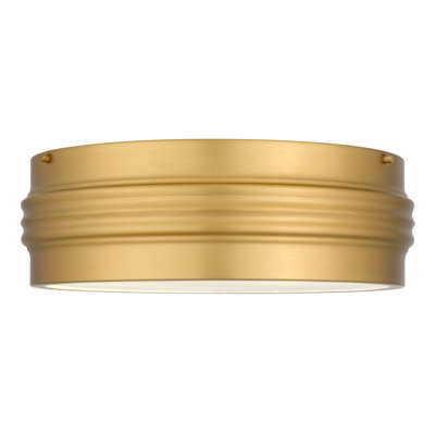 Emmett 3-Light Brushed Gold Flush Mount