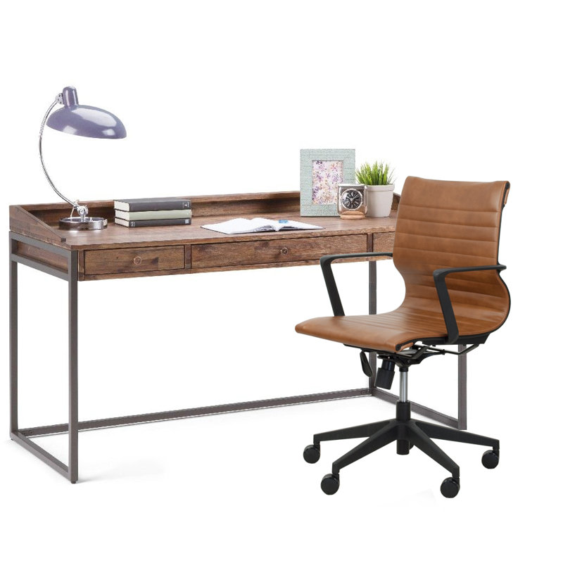 Fauteuil de conférence ergonomique Bolden, Brun clair