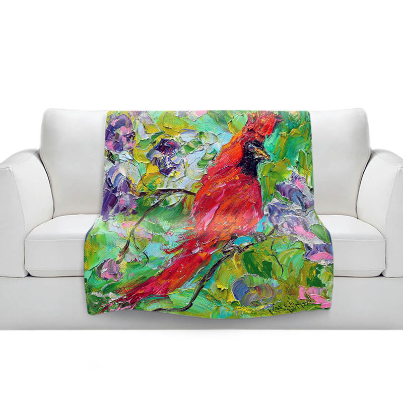Couverture sherpa doux cardinal, l 51 po x L 60 po