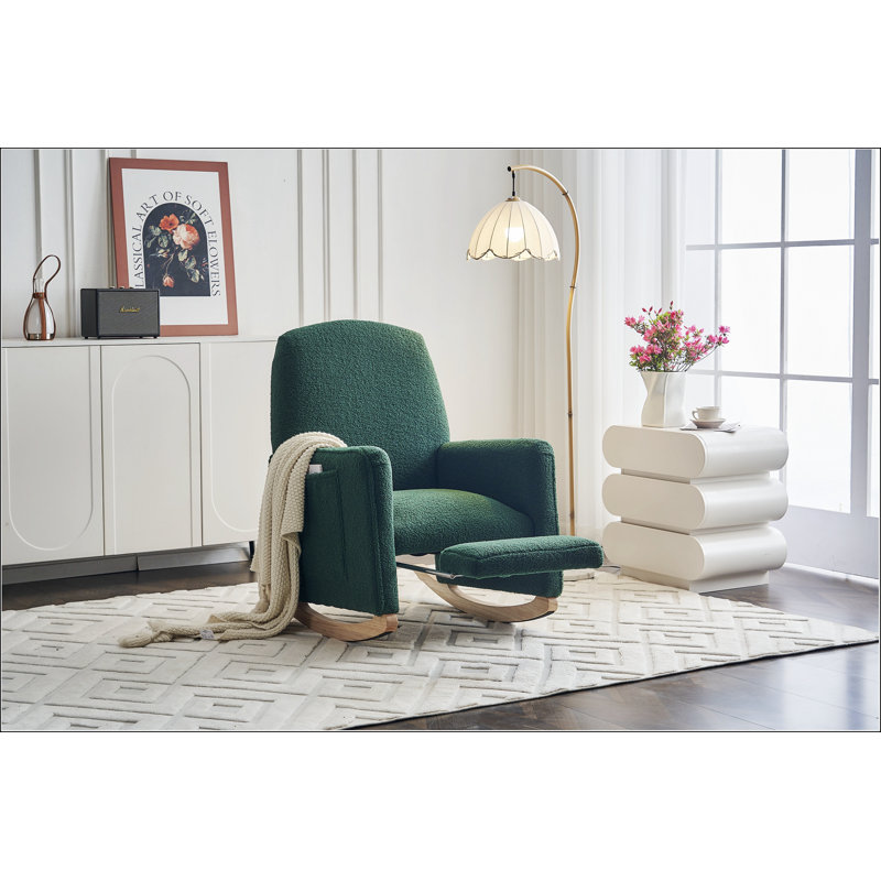 Chaise berçante Teddy, Vert