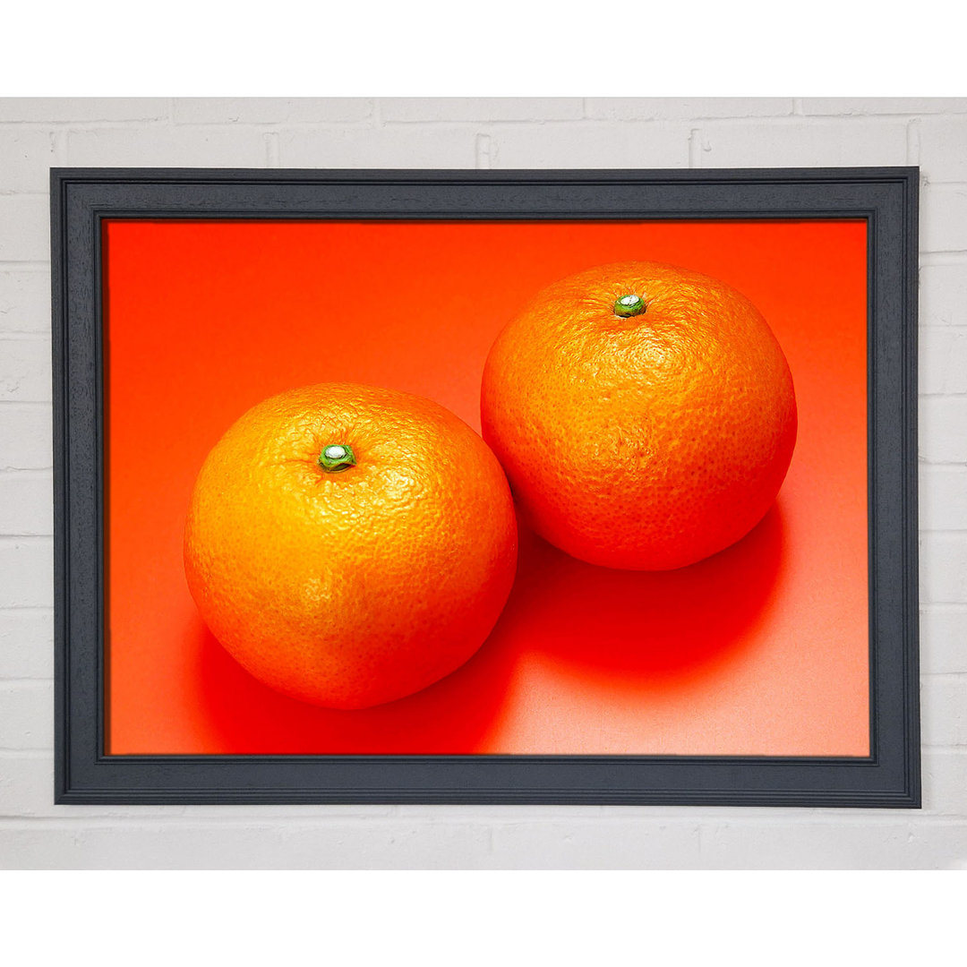 Orangefarbenes Paar - Druck