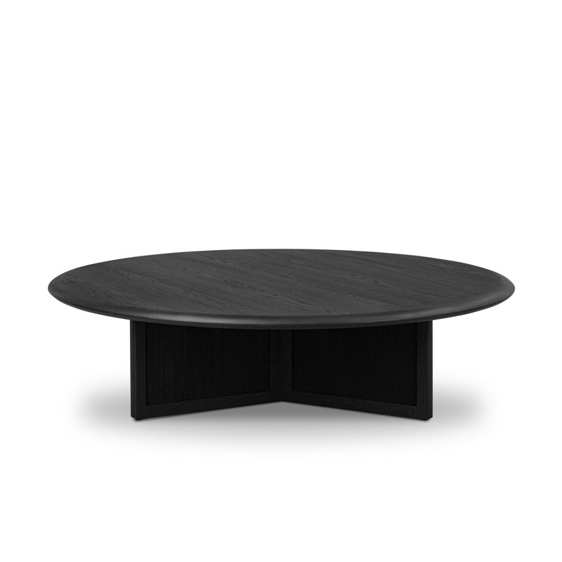 Rosenell Round Coffee Table, Black