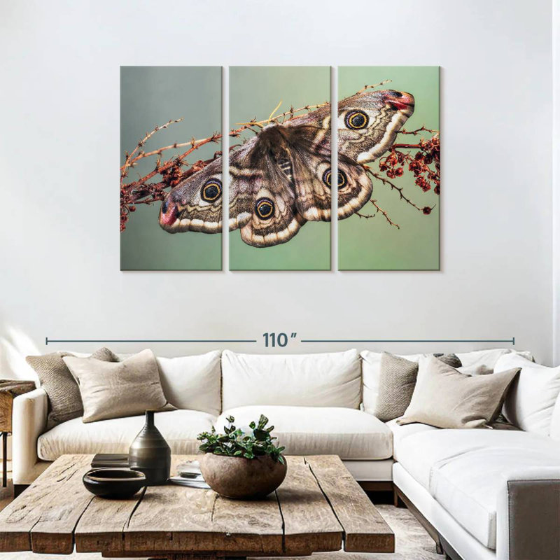 Emperor Moth, 48" H x 74" W