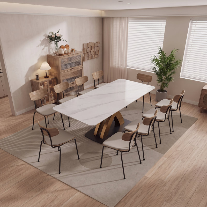 Table de salle à manger 78,7 po, H 29,53 po x L 78,74 po x l 37,4 po