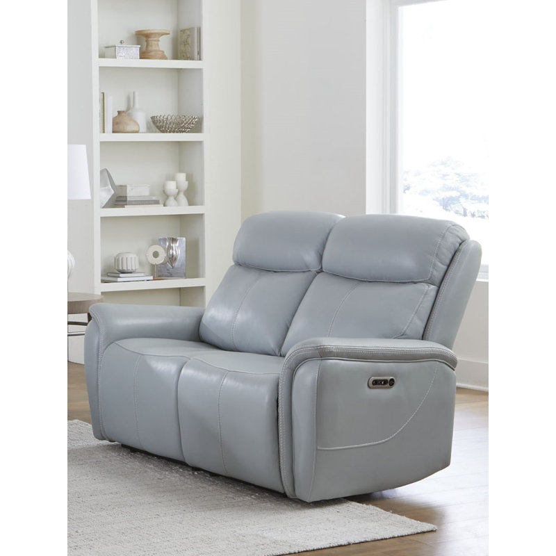 Causeuse inclinable électrique Allysia, Gris couturier