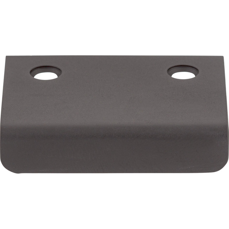 Tab Finger pull, Flat Black, 1 1/4" Center to Center